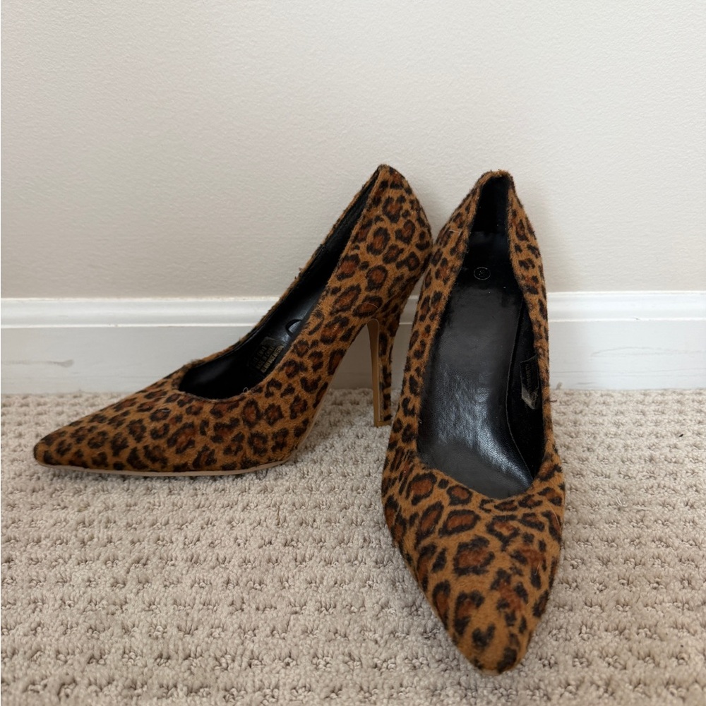 Leopard Print Stiletto Heels